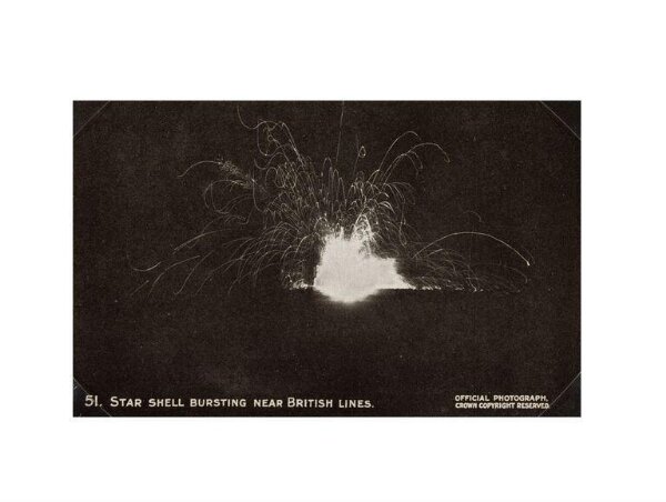 unknown, Star Shell Bursting Near British Lines