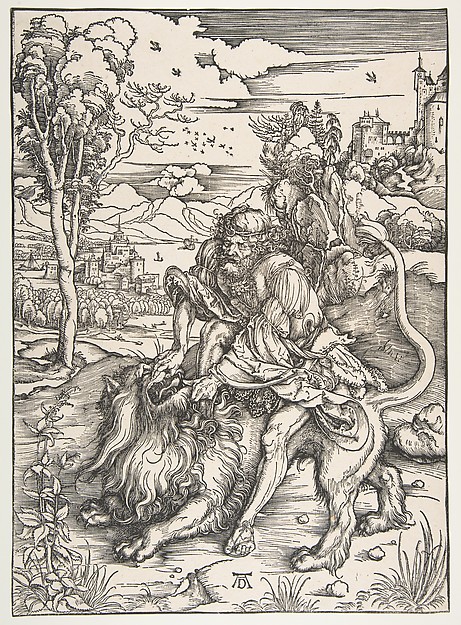 Albrecht Dürer, Samson Rending the Lion