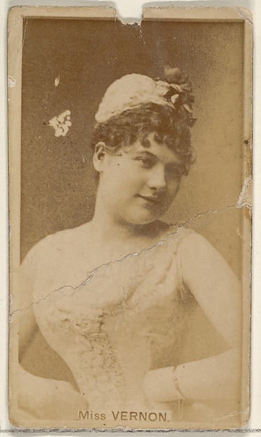 Allen & Ginter, Miss Vernon, from the Actors and Actresses series (N45, Type 8) for Virginia Brights Cigarettes