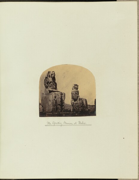Francis Frith, The Speaking Memnon at Thebes