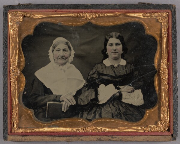 Unknown, [Portrait of Two Seated Women]