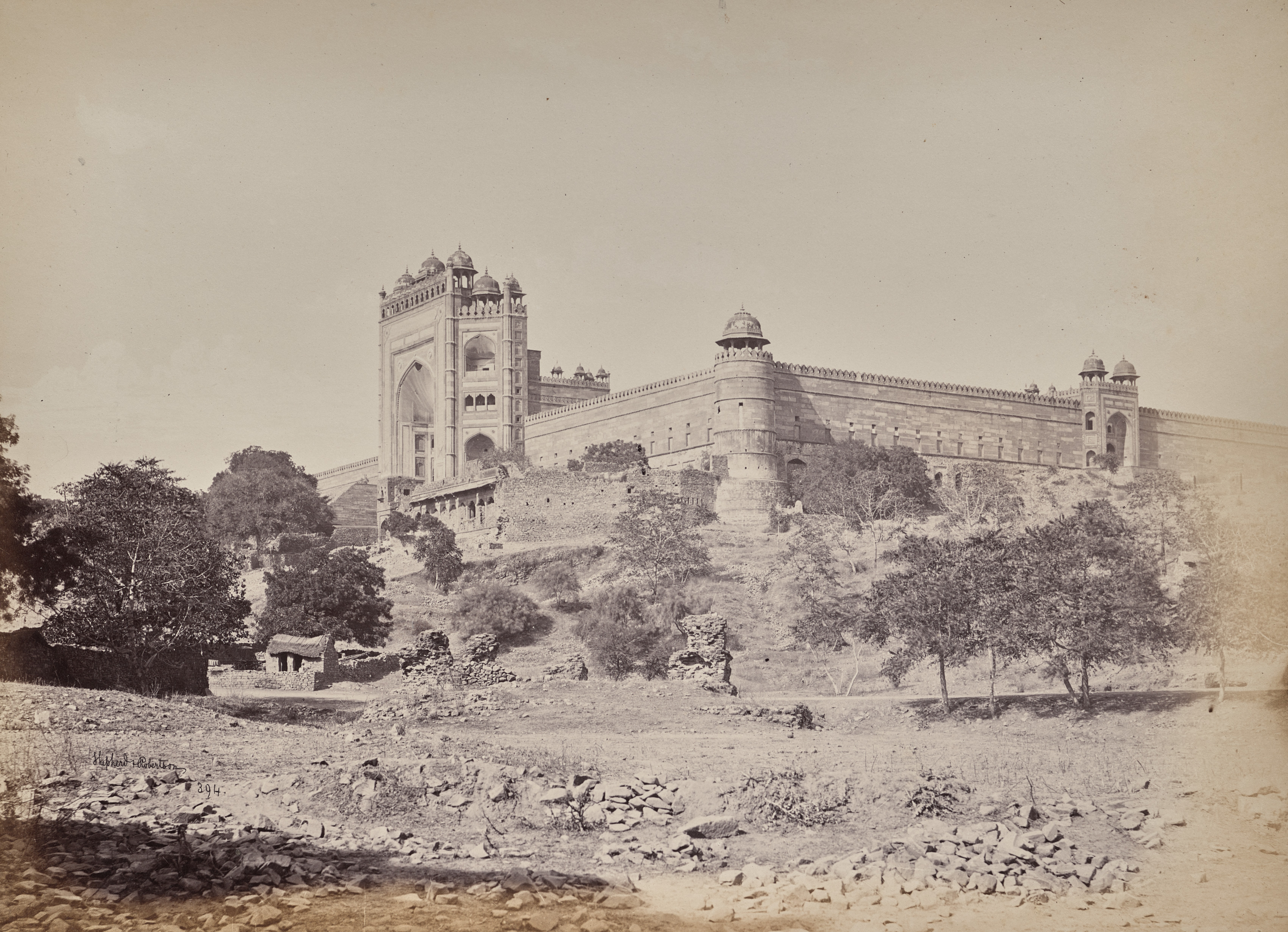 Samuel Bourne, Fort of Futheypoor Sikre near Agra. The Residence of the Emperor Akbar
