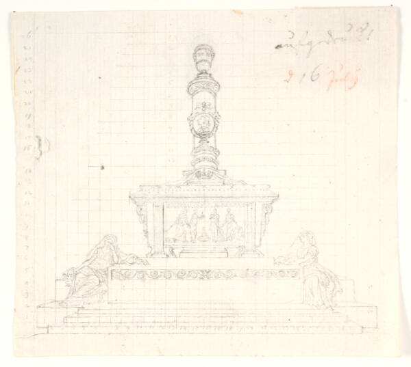 Gerhard Ludvig Lahde, Frederik den Vs monument i Roskilde