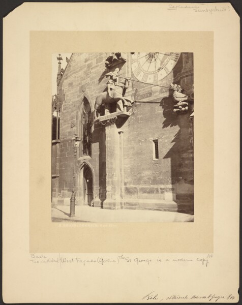 Adolphe Braun, Basle, Cathedrale Statue de St. Georges