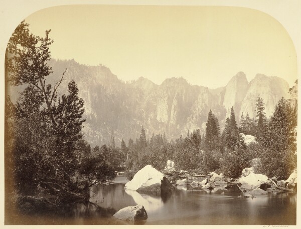 Carleton Watkins, View on the Merced - Yo Semite