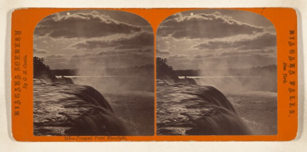 George E. Curtis, Prospect Point Moonlight, Niagara Falls, New York.