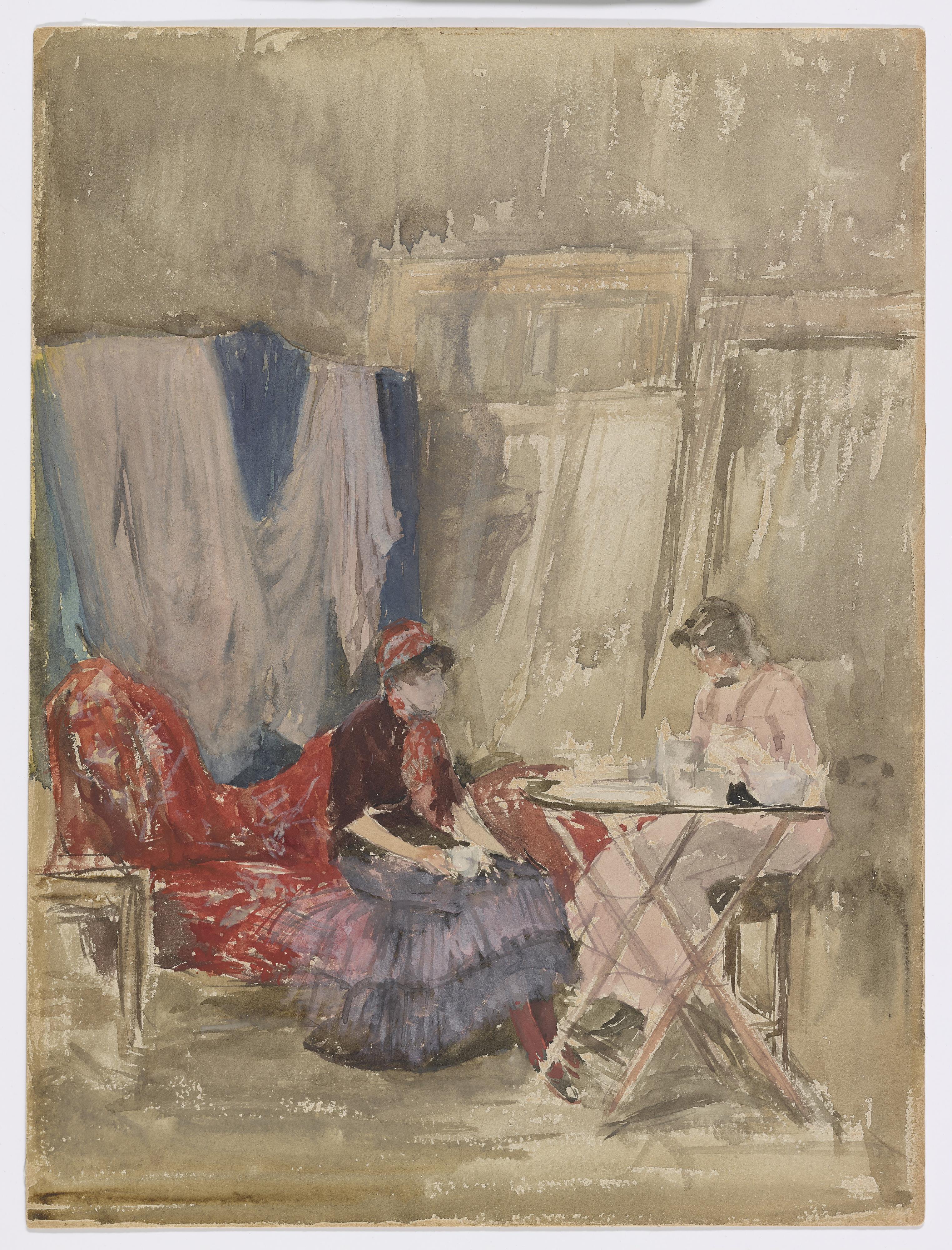 James McNeill Whistler, Note in Pink and Purple–The Studio