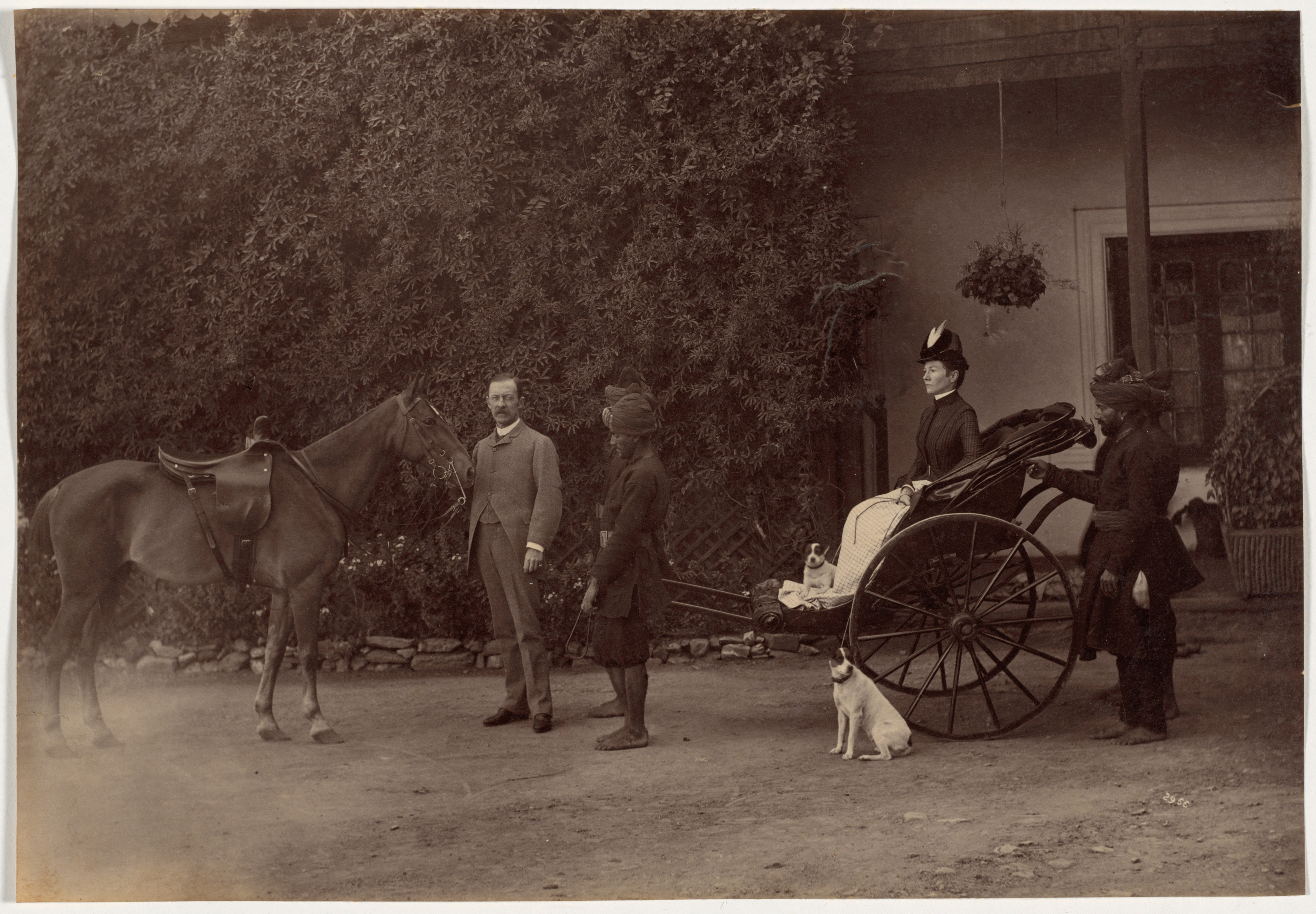 Raja Deen Dayal, Colonel H.R. Thuillier and His Wife Emmeline Williams Thuillier, Shimla