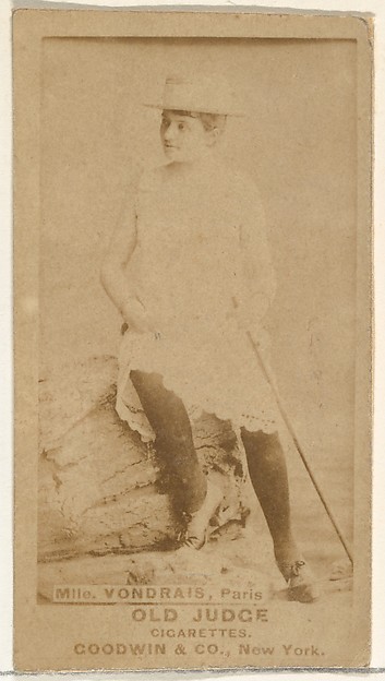 Goodwin & Company, Mlle. Vondrais, Paris, from the Actors and Actresses series (N171) for Old Judge Cigarettes