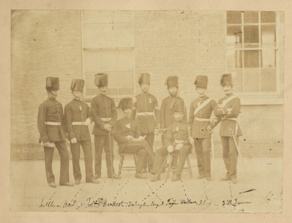 Unknown, [Group portrait of military students]