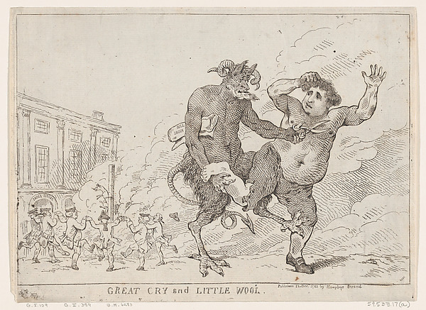 Thomas Rowlandson, Great Cry and Little Wool
