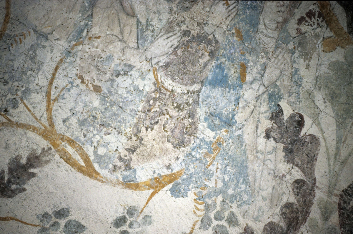 Rune Hammarling, Kalkmålning i Bälinge kyrka, Bälinge socken, Uppland 1989