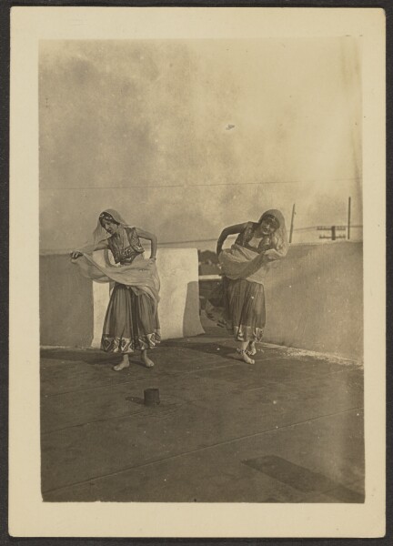 Louis Fleckenstein, [Dancers on Rooftop]