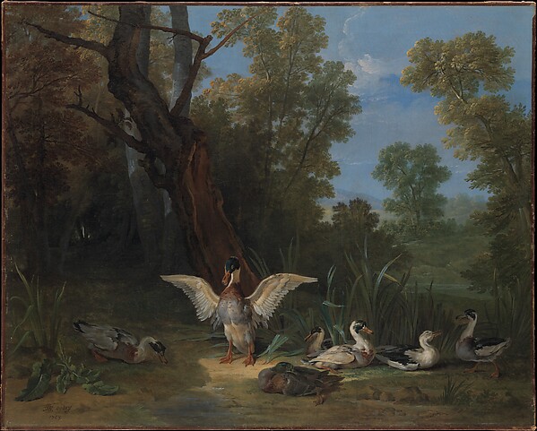 Jean-Baptiste Oudry, Ducks Resting in Sunshine