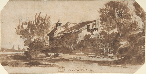 Jacques Callot, Landscape with a Country Chapel