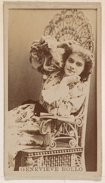 Kinney Brothers Tobacco Company, Genevieve Rollo, from the Actresses series (N245) issued by Kinney Brothers to promote Sweet Caporal Cigarettes