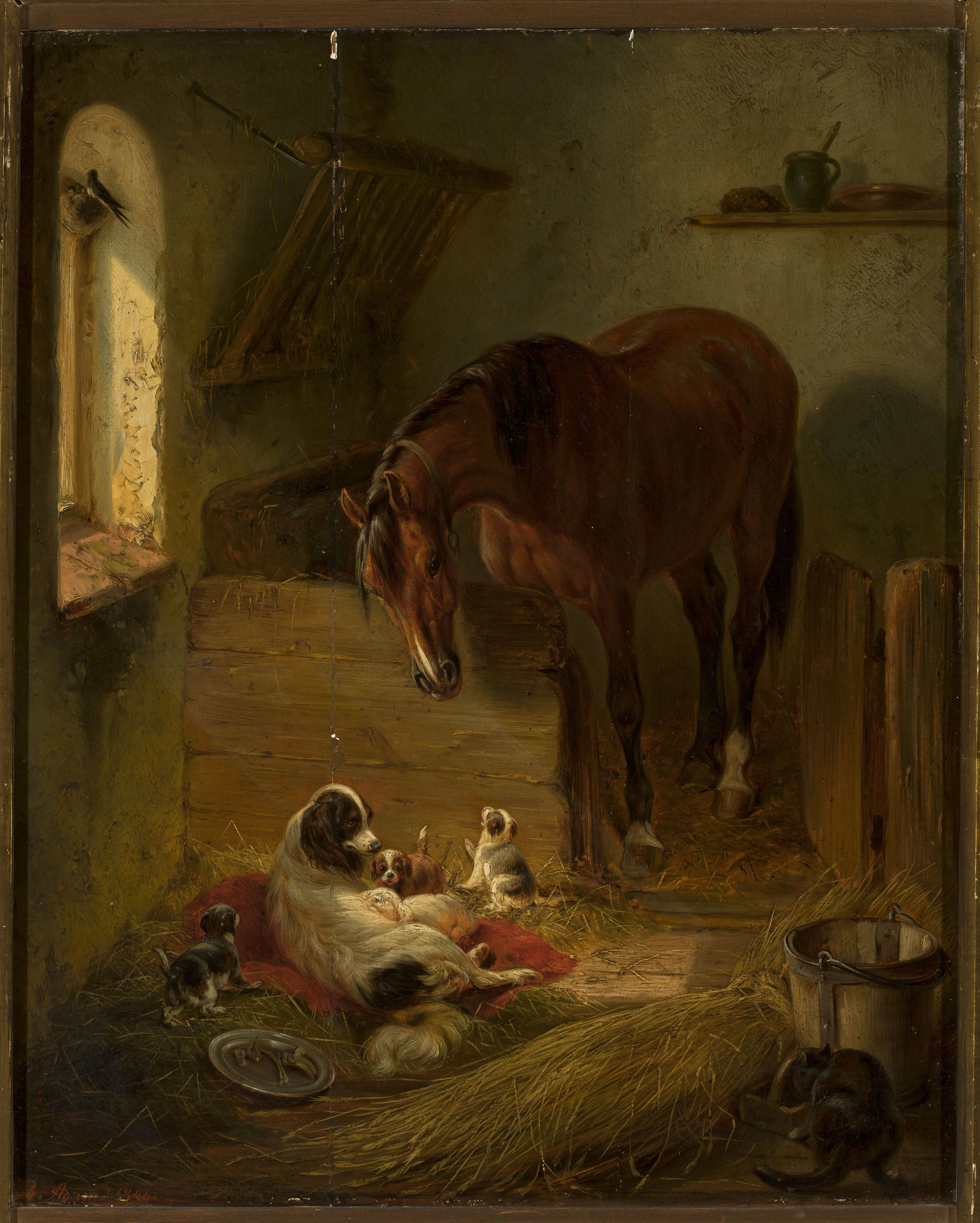 Benno Adam, In the barn