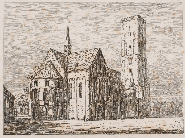Jørgen Roed, Ribe Domkirke fra den nordøstlige side