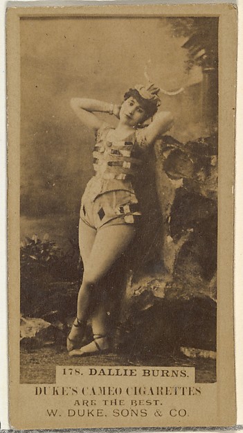 W. Duke, Sons & Co., Card Number 178, Dallie Burns, from the Actors and Actresses series (N145-5) issued by Duke Sons & Co. to promote Cameo Cigarettes