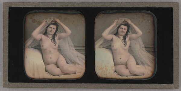 Unknown, [Female Nude Seated on Bed]