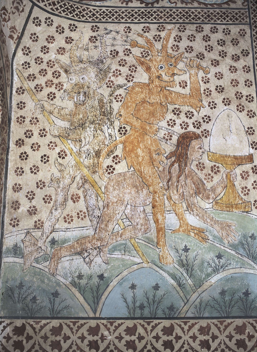 Bengt Backlund, Kalkmålning i Dannemora kyrka, Uppland 2003