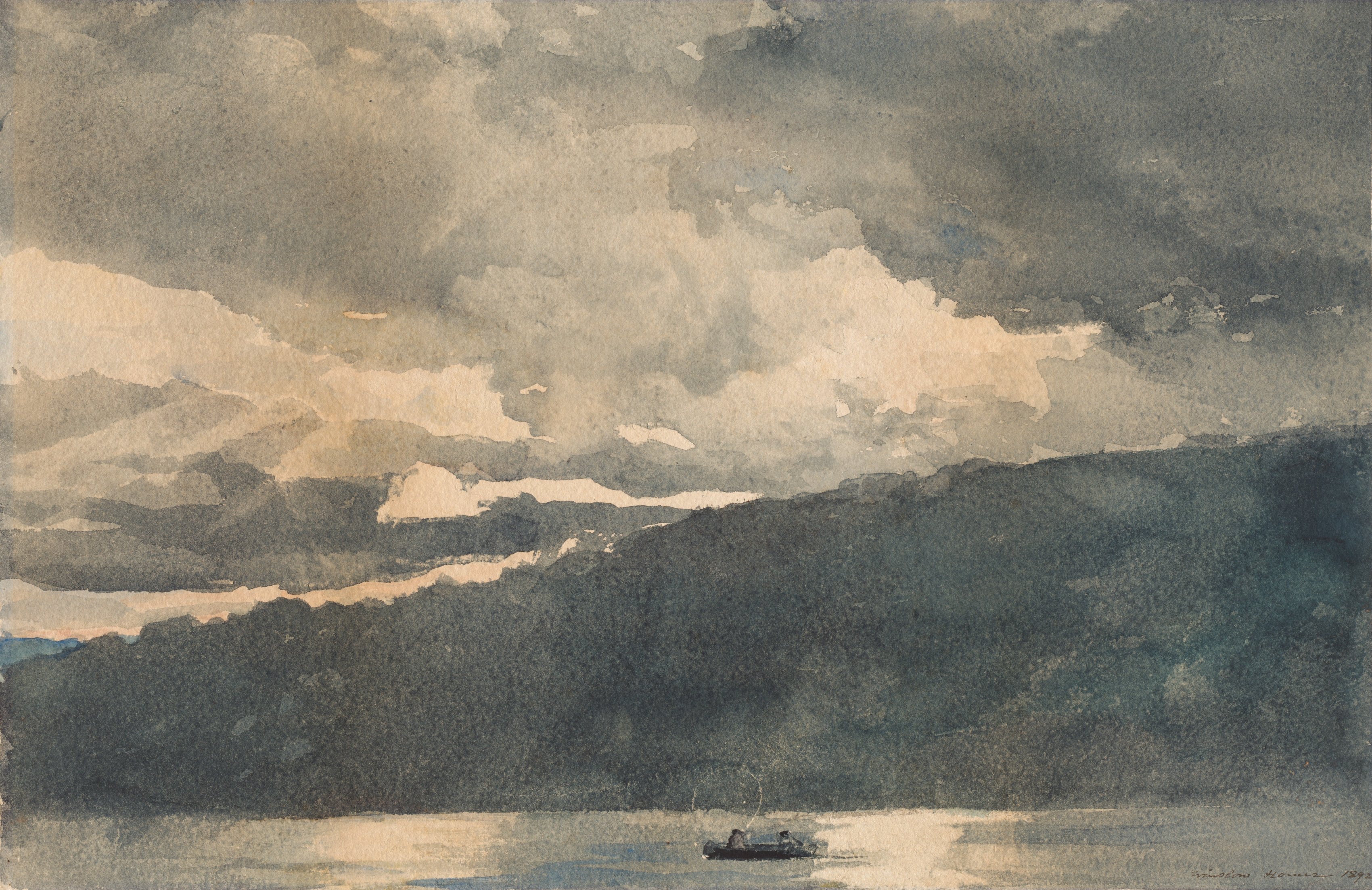 Winslow Homer, Mink Lake, Adirondacks