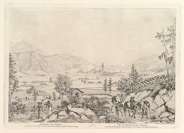 Johann Christoph Erhard, Rural Landscape, "Radstadt am Tauren"
