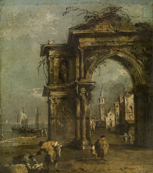 Francesco Guardi, Triumphal Arch in Venice