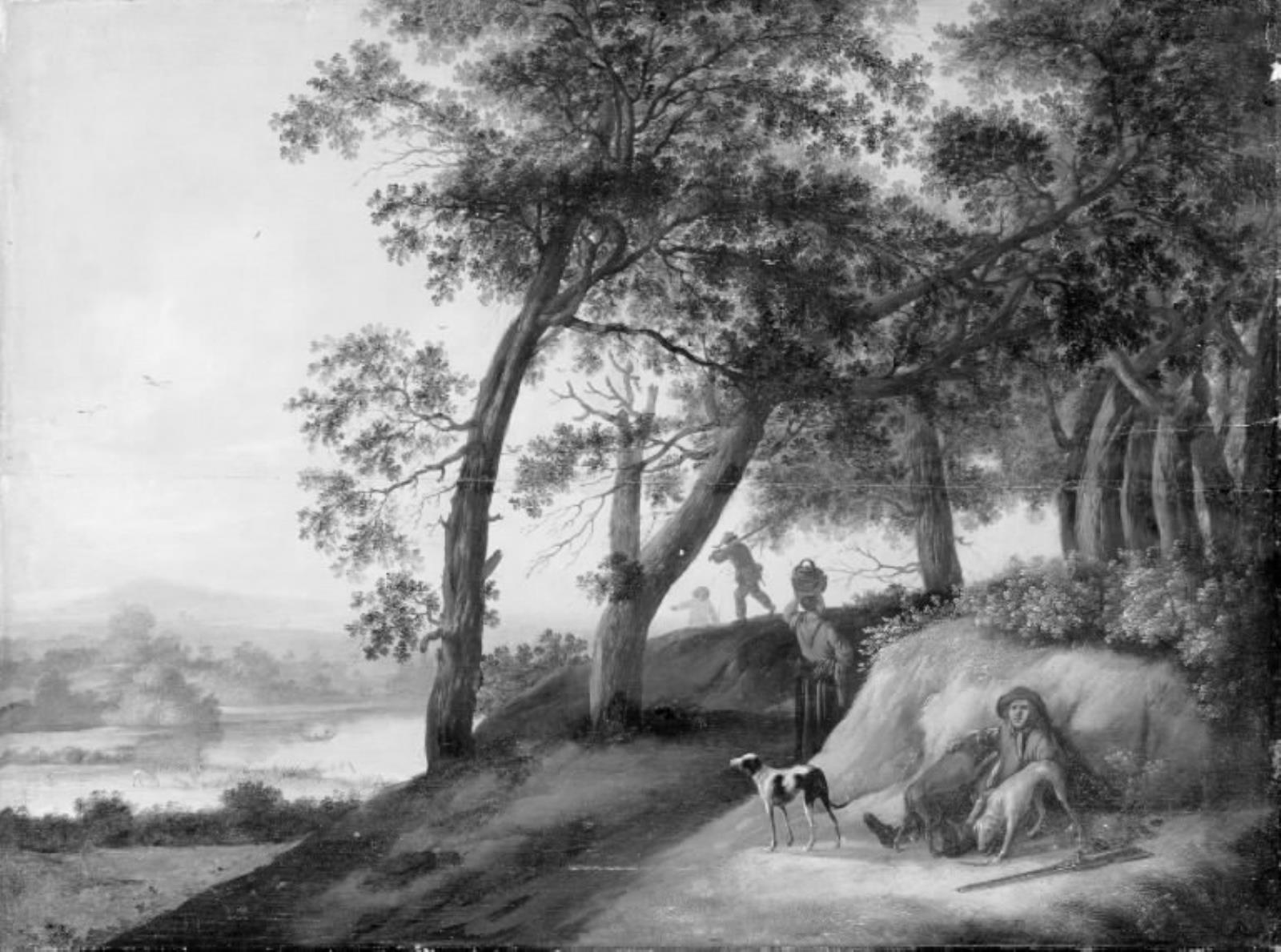 Willem de Heusch, Jæger med sine hunde