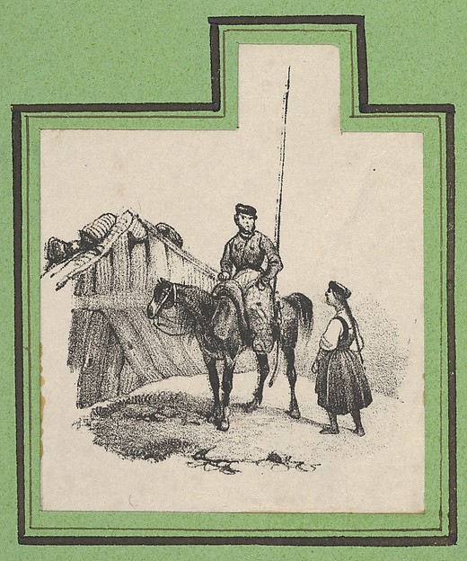 Victor Adam, Soldier on a horse with a woman beside him