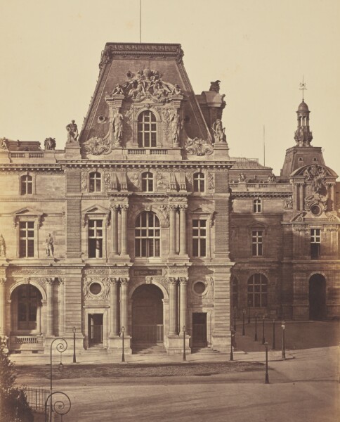 Édouard Baldus, [The Pavillon Mollien, Louvre, Paris]