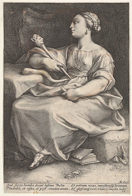 Hendrick Goltzius, Thalia, the Muse of Comedy