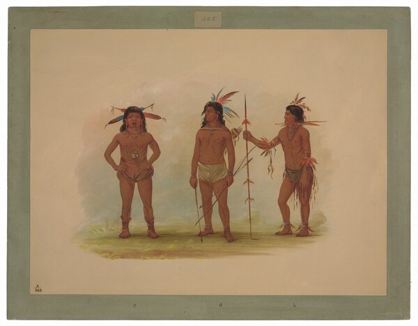 George Catlin, Three Omagua Men