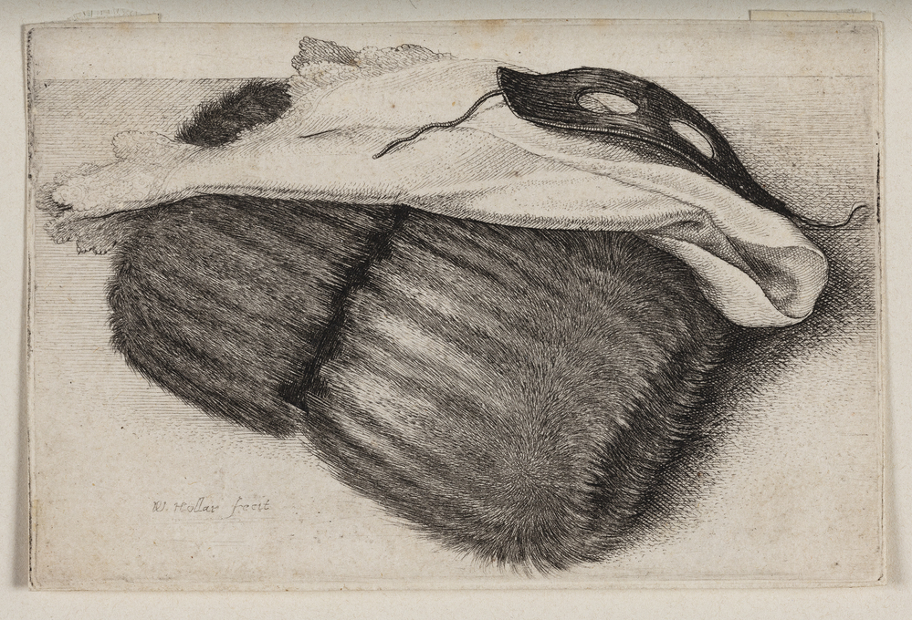 Wenceslaus Hollar, Muffe, lommetørklæde og maske