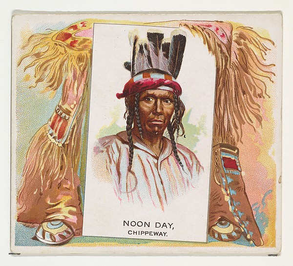 Allen & Ginter, Noon Day, Chippeway, from the American Indian Chiefs series (N36) for Allen & Ginter Cigarettes