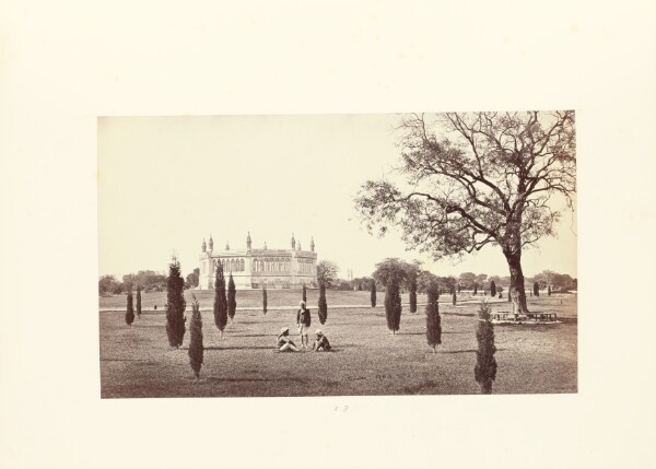 Samuel Bourne, Cawnpore; The Memorial Well, with the Cawnpore Church in the Distance