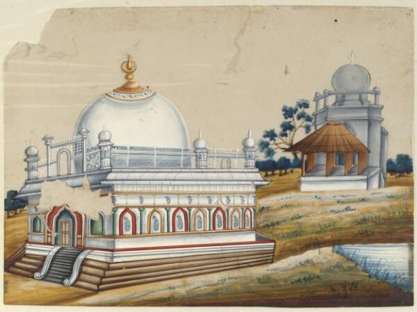 Unknown, One of seven paintings of unidentified Muslim buildings in South India.