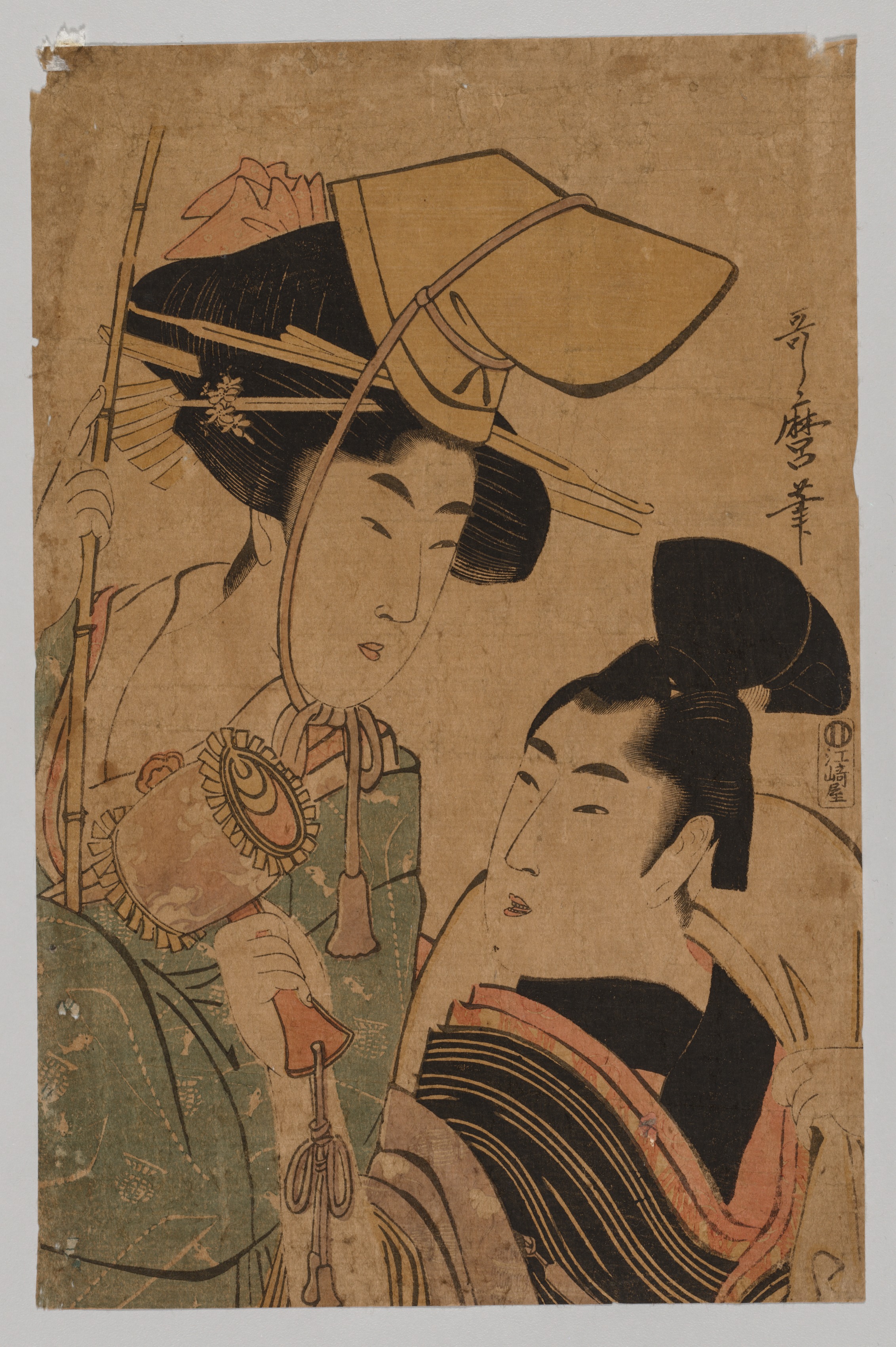 Kitagawa Utamaro, Woman Representing Good Fortune