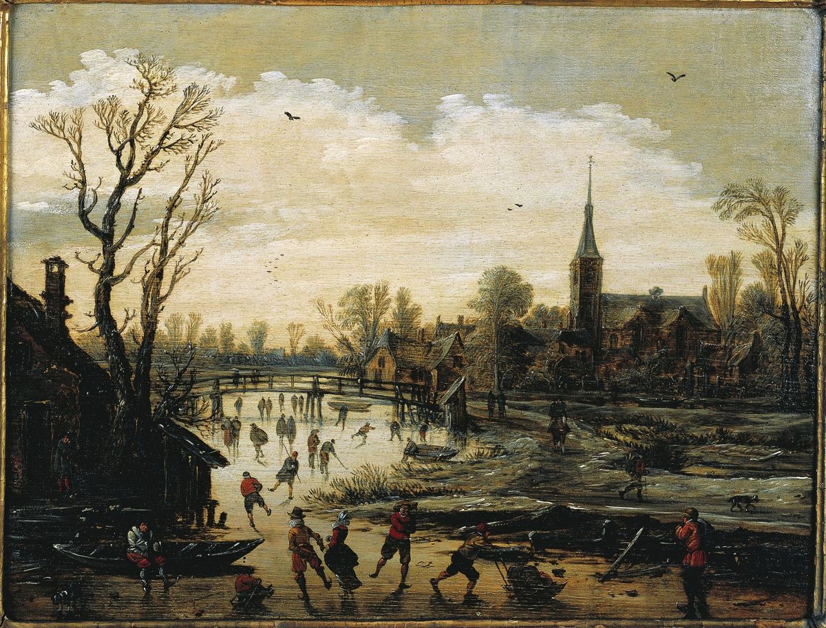Jan van Goyen, Iceskating near a village