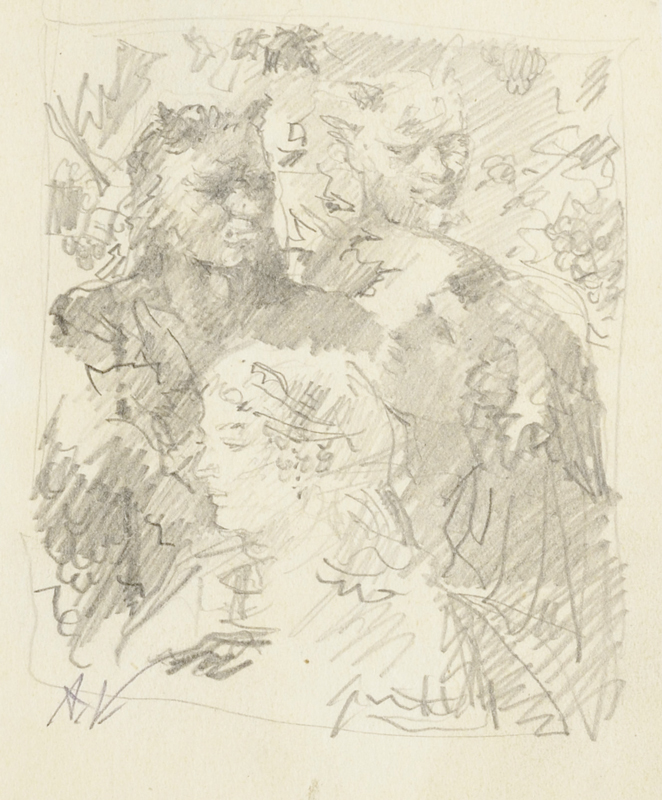Ado (autor) Vabbe, Woman and two devils