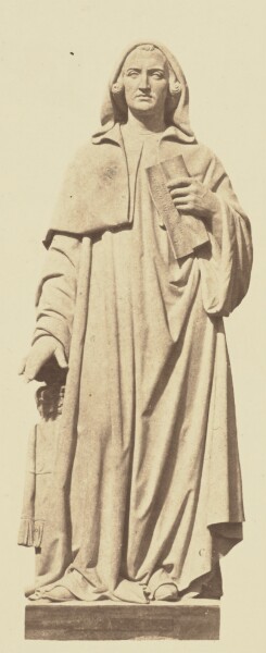 Édouard Baldus, ["Suger", Statue by Nicolas Bernard Raggi, Decoration of the Louvre, Paris]