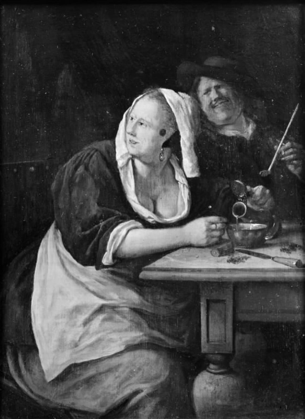Jan Steen, Et par ved værtshusbordet