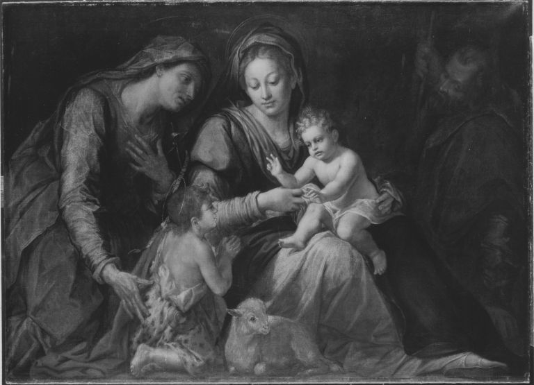 Peter Candid, Die Heilige Familie mit der hl. Elisabeth und dem Johannesknaben