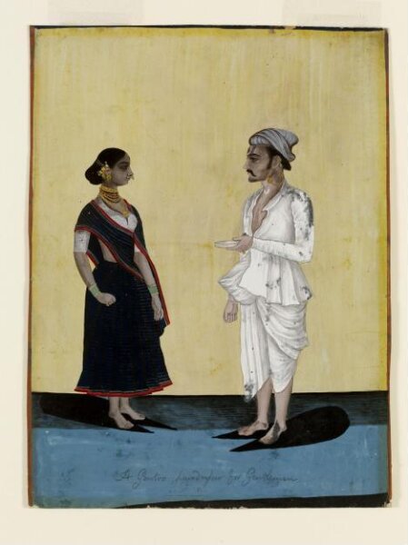 Unknown, A barber and his wife