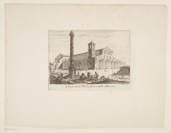 Giovanni Battista Piranesi, S. Paolo fuori delle Mura-kirken [Sankt Paulus udenfor murene]