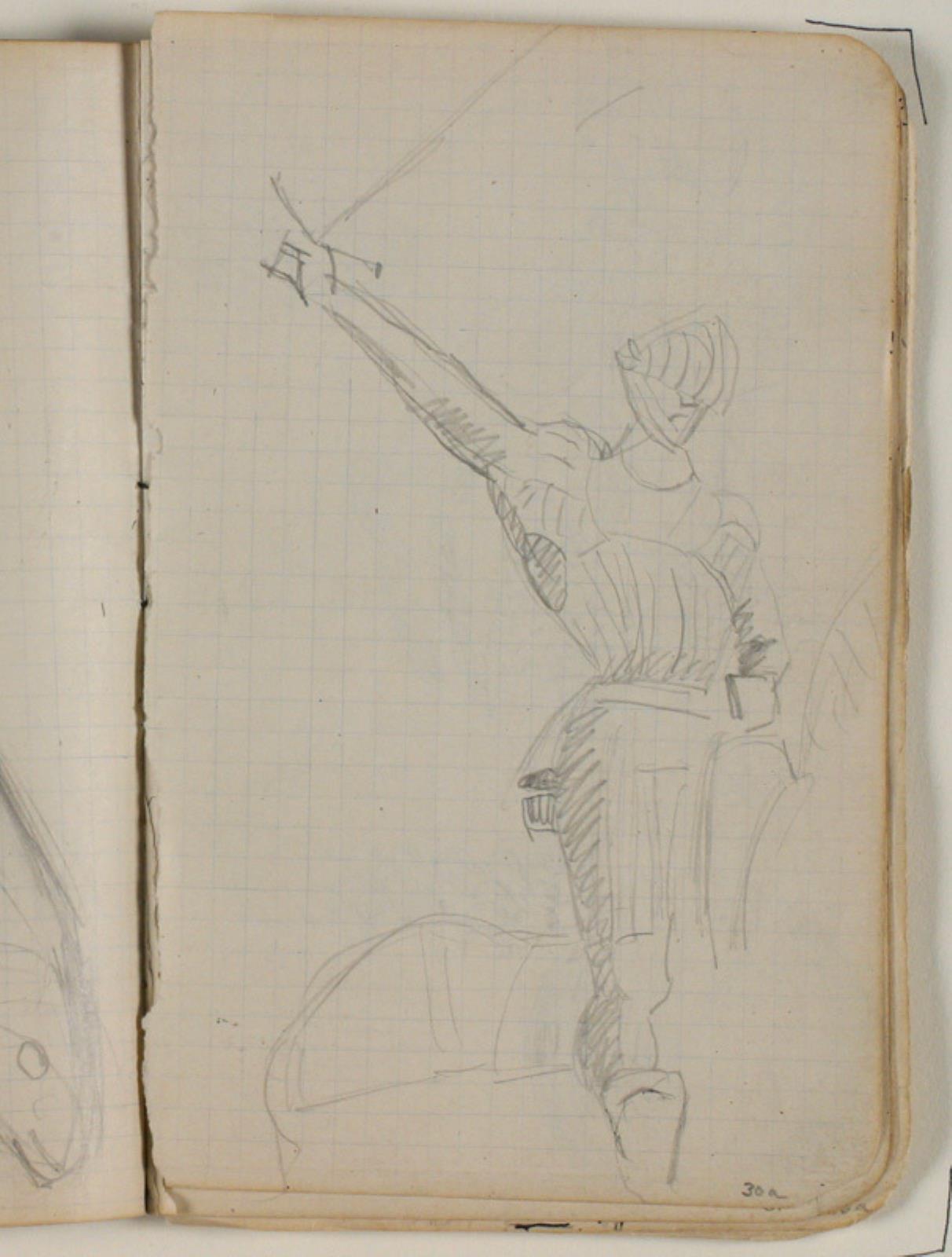 Niels Larsen Stevns, Skitse af en rytterstatue