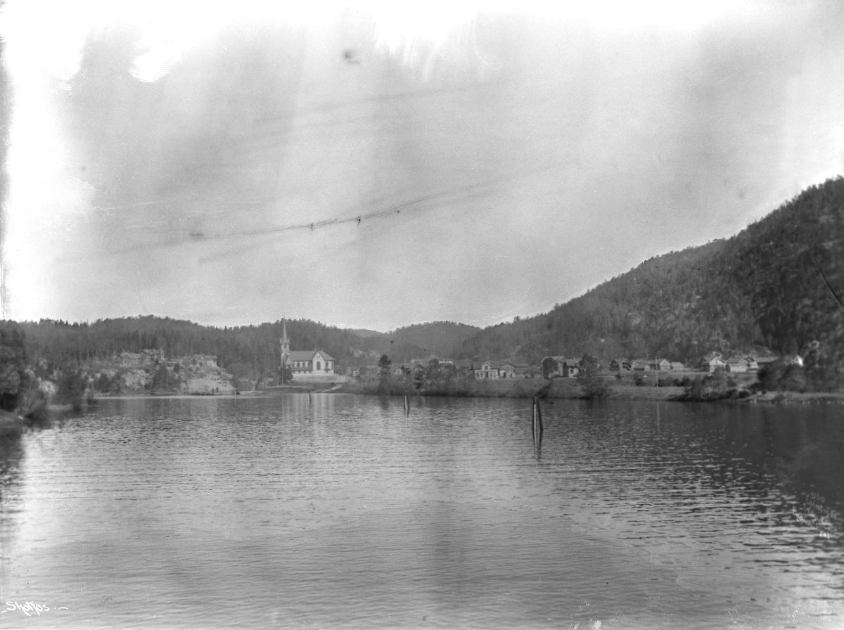 Anders Beer Wilse, Prot: Telemarken - Skotfoss fra Elven Juni 1902