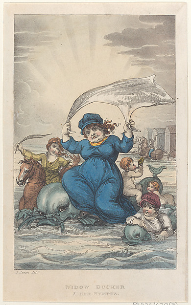 Thomas Rowlandson, Widow Ducker & Her Nymphs