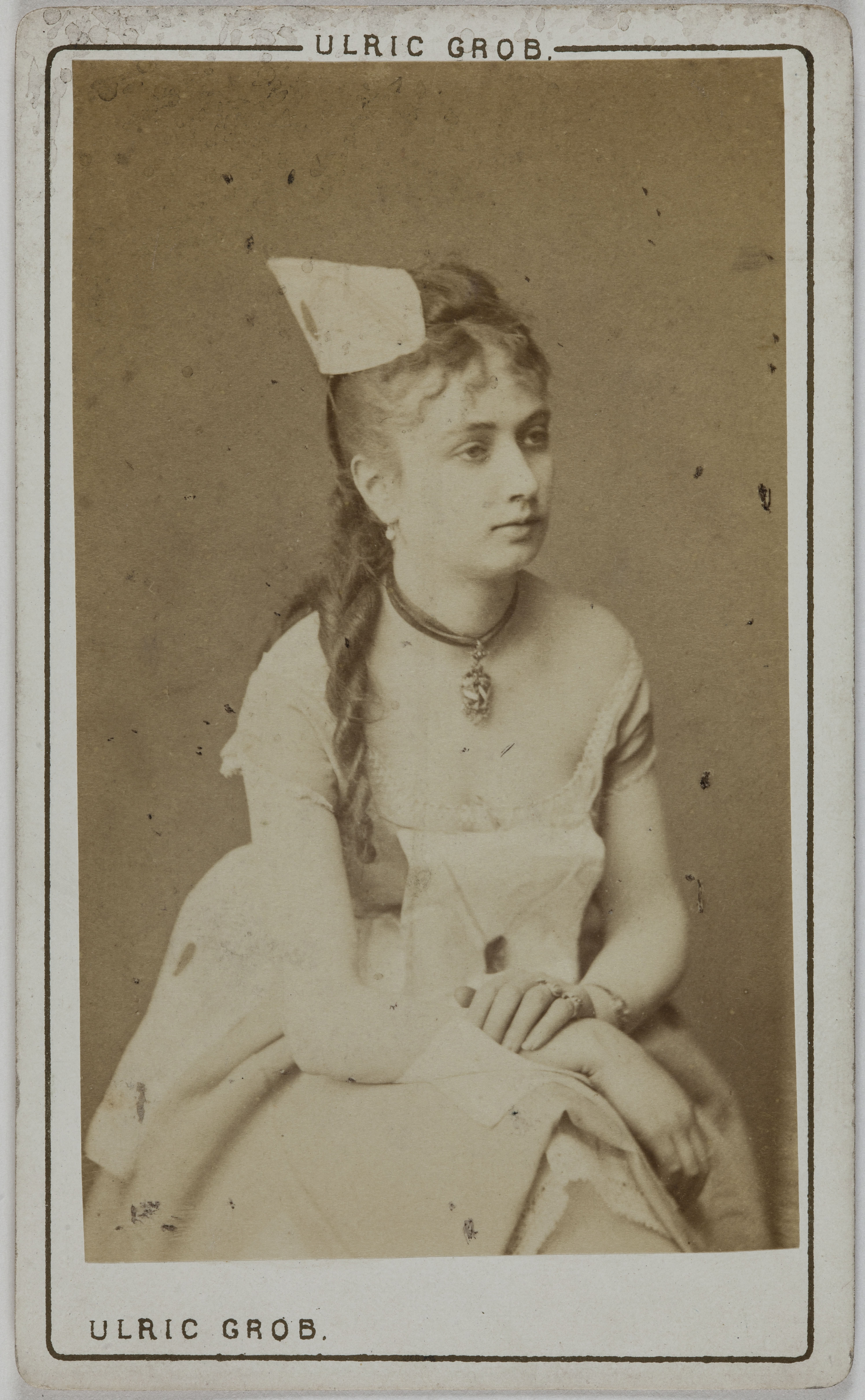 Ulric Grob, Portrait d’Augustine (Mathilde B. N. dite), (actrice ?)
