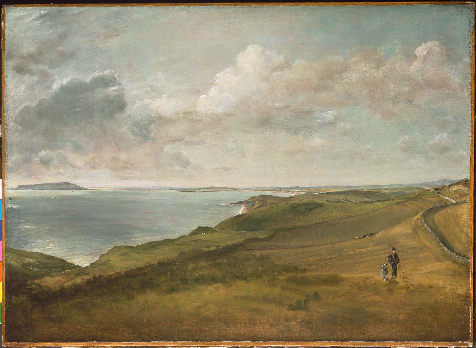 John Constable, Weymouth Bay from the Downs above Osmington Mills